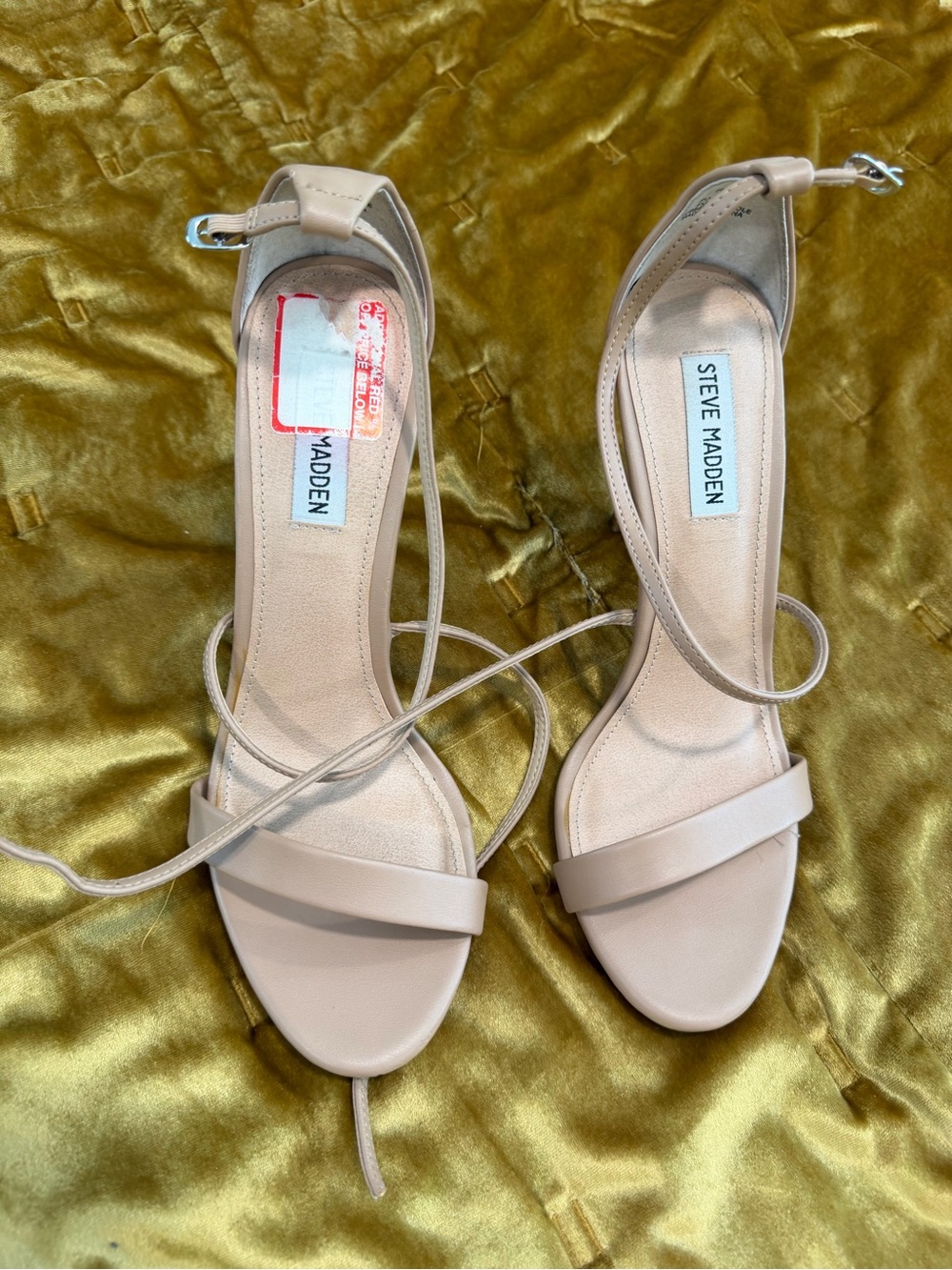 Steve Madden Blush Ankle-Tie Heeled Sandals